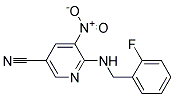 6-(2-Fluoro-benzylamino)-5-nitro-nicotinonitrile Struktur