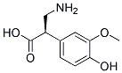 (R)-3-(4-HYDROXY-3-METHOXYPHENYL)-BETA-ALANINE Struktur