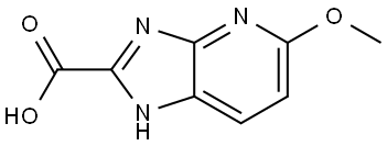 5-methoxy-3H-imidazo[4,5-b]pyridine-2-carboxylic acid Struktur