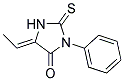 5-ETHYLIDENE-3-PHENYL-2-THIOXO-4-IMIDAZOLIDINONE Struktur
