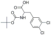 2-[(tert-butoxycarbonyl)amino]-3-(3,4-dichlorophenyl)propanoic acid Struktur