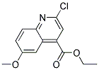 ETHYL2-CHLORO-6-METHOXY-4-QUINOLINECARBOXYLATE Struktur