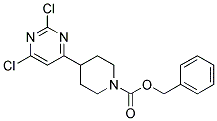 benzyl 4-(2,6-dichloropyrimidin-4-yl)piperidine-1-carboxylate Struktur