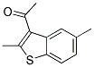3-ACETYL-2,5-DIMETHYLBENZO(B)THIOPHENE Struktur