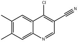 4-CHLORO-6,7-DIMETHYL-QUINOLINE-3-CARBONITRILE Struktur