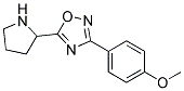 3-(4-methoxyphenyl)-5-pyrrolidin-2-yl-1,2,4-oxadiazole Structure
