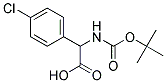 (2R)-[(tert-butoxycarbonyl)amino](4-chlorophenyl)ethanoic acid Struktur