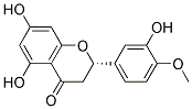 (S)-5,7-DIHYDROXY-2-(3-HYDROXY-4-METHOXYPHENYL)-4-CHROMANONE Struktur