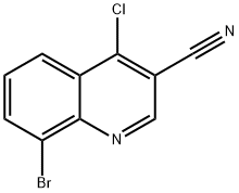 8-BROMO-4-CHLORO-QUINOLINE-3-CARBONITRILE Struktur