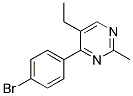 4-(4-bromophenyl)-5-ethyl-2-methylpyrimidine Structure