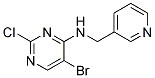 5-bromo-2-chloro-N-(pyridin-3-ylmethyl)pyrimidin-4-amine Struktur