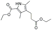 Ethyl 5-Ethoxycarbonyl-2,4-Dimethyl-1H-Pyrrole-3-Propionate Struktur