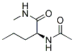 N-ACETYLNORVALINEMETHYLAMIDE Struktur