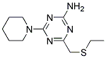 4-ETHYLTHIOMETHYL-6-PIPERIDINO-1,3,5-TRIAZIN-2-AMINE Structure