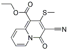 ETHYL3-CYANO-2-METHYLTHIO-4-OXO-4H-QUINOLIZINE-1-CARBOXYLATE Struktur