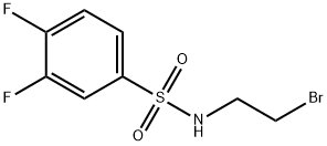 N-(2-Bromo-ethyl)-3,4-difluoro-benzenesulfonamide Struktur