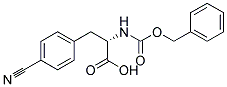 (2S)-2-{[(benzyloxy)carbonyl]amino}-3-(4-cyanophenyl)propanoic acid Struktur