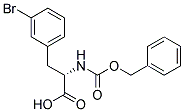 (2S)-2-{[(benzyloxy)carbonyl]amino}-3-(3-bromophenyl)propanoic acid Struktur