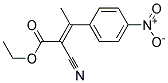 ETHYL(E)-A-CYANO-B-METHYL-4-NITROCINNAMATE Structure