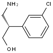 (S)-3-(3-CHLOROPHENYL)-BETA-ALANINOL Struktur