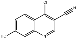 4-CHLORO-7-HYDROXY-QUINOLINE-3-CARBONITRILE Struktur