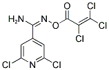 O4-(2,3,3-TRICHLOROACRYLOYL)-2,6-DICHLOROPYRIDINE-4-CARBOHYDROXIMAMIDE Structure