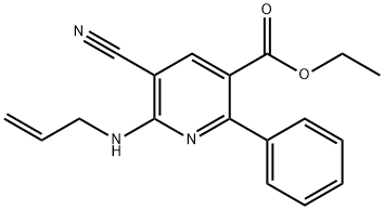ETHYL 6-(ALLYLAMINO)-5-CYANO-2-PHENYLNICOTINATE Structure