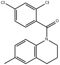 2,4-DICHLOROPHENYL 6-METHYL(1,2,3,4-TETRAHYDROQUINOLYL) KETONE Structure