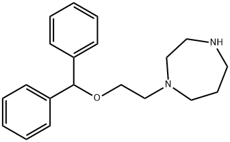 1-[2-(BENZHYDRYLOXY)ETHYL]-1,4-DIAZEPANE Struktur