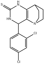 3-(2,4-DICHLOROPHENYL)-1,4,6-TRIAZATRICYCLO[6.2.2.0(2,7)]DODEC-2(7)-ENE-5-THIONE Struktur