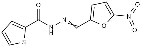 N'-[(5-NITRO-2-FURYL)METHYLENE]-2-THIOPHENECARBOHYDRAZIDE Struktur