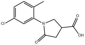 1-(5-CHLORO-2-METHYLPHENYL)-5-OXO-3-PYRROLIDINECARBOXYLIC ACID Structure