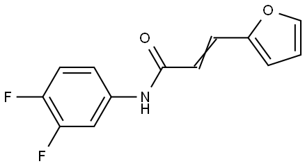 N-(3,4-DIFLUORO-PHENYL)-3-FURAN-2-YL-ACRYLAMIDE Struktur