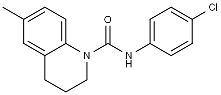 N-(4-CHLOROPHENYL)(6-METHYL(1,2,3,4-TETRAHYDROQUINOLYL))FORMAMIDE Struktur