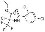 ETHYL 2-CHLORO-2-[(2,4-DICHLOROBENZOYL)AMINO]-3,3,3-TRIFLUOROPROPANOATE Struktur