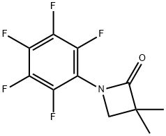 3,3-DIMETHYL-1-(2,3,4,5,6-PENTAFLUOROPHENYL)-2-AZETANONE Structure