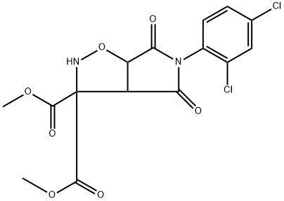 DIMETHYL 5-(2,4-DICHLOROPHENYL)-4,6-DIOXOTETRAHYDRO-2H-PYRROLO[3,4-D]ISOXAZOLE-3,3(3AH)-DICARBOXYLATE Structure