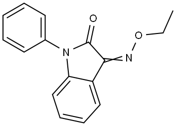 1-PHENYL-1H-INDOLE-2,3-DIONE 3-(O-ETHYLOXIME) Struktur