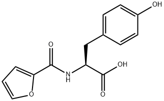 2-[(FURAN-2-CARBONYL)-AMINO]-3-(4-HYDROXY-PHENYL)-PROPIONIC ACID 結(jié)構(gòu)式