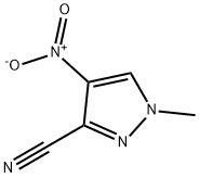 1-METHYL-4-NITRO-1H-PYRAZOLE-3-CARBONITRILE Structure