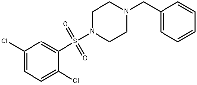 1,4-DICHLORO-2-((4-BENZYLPIPERAZINYL)SULFONYL)BENZENE Structure