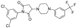 1-(3,5-DICHLOROPHENYL)-3-{4-[3-(TRIFLUOROMETHYL)PHENYL]PIPERAZIN-1-YL}PYRROLIDINE-2,5-DIONE Structure