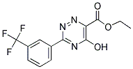 ETHYL 5-HYDROXY-3-[3-(TRIFLUOROMETHYL)PHENYL]-1,2,4-TRIAZINE-6-CARBOXYLATE Struktur