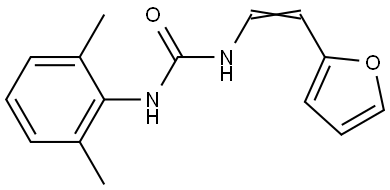 N-(2,6-DIMETHYLPHENYL)-N'-[2-(2-FURYL)VINYL]UREA Struktur