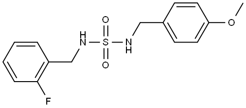 N-(2-FLUOROBENZYL)-N'-(4-METHOXYBENZYL)SULFAMIDE Struktur