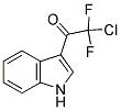 2-CHLORO-2,2-DIFLUORO-1-(1H-INDOL-3-YL)-1-ETHANONE Structure