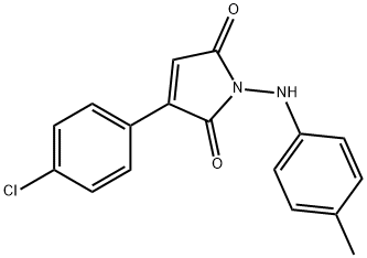 3-(4-CHLOROPHENYL)-1-(4-TOLUIDINO)-1H-PYRROLE-2,5-DIONE Structure