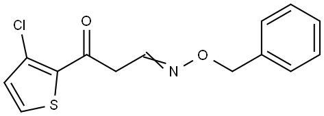 3-(3-CHLORO-2-THIENYL)-3-OXOPROPANAL O-BENZYLOXIME Struktur