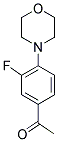 1-(3-FLUORO-4-MORPHOLIN-4-YLPHENYL)ETHANONE Structure