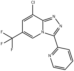 8-CHLORO-3-(2-PYRIDINYL)-6-(TRIFLUOROMETHYL)[1,2,4]TRIAZOLO[4,3-A]PYRIDINE Structure